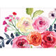 Watercolor Corner Roses Photo Birth Announcements Image 2 of 3